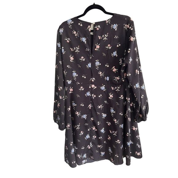NWT Suzanne Betro Black Floral Whimsigoth Dress Dark Fairy Cottagecore Dress 1X - Picture 2 of 8